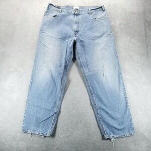 SilverTab Jeans Mens 40x34 Blue Baggy Relaxed Wide Light Wash Y2K Skate